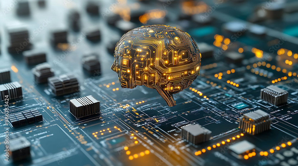 Poster aipowered learning development in talent management where artificial intelligence creates personaliz