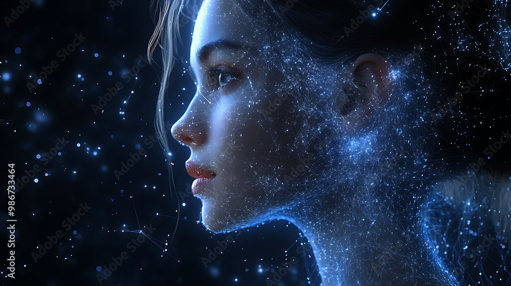 Poster aipowered learning development in talent management where artificial intelligence creates personaliz