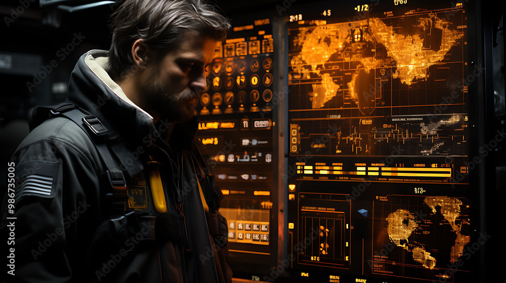 Poster aipowered predictive maintenance mining and resource extraction visualized in a poster that showcase