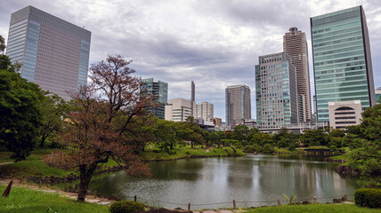 都会の中にある日本庭園