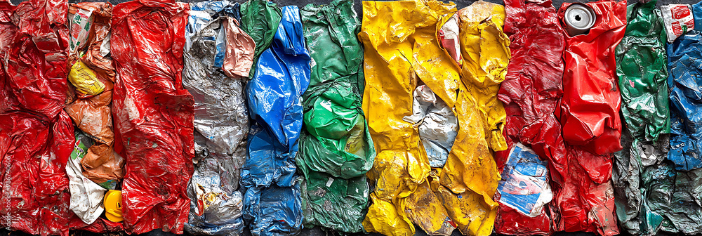 Poster ai-powered waste reduction strategies waste management depicted in a collage where artificial intell