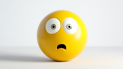 Surprised Yellow Face with Wide Eyes