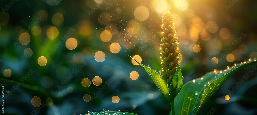 Poster biomass energy production renewable energy advanced by ai illustrated in an abstract composition whe
