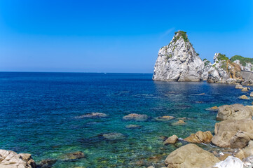 和歌山、白崎海岸の美しい海と風景