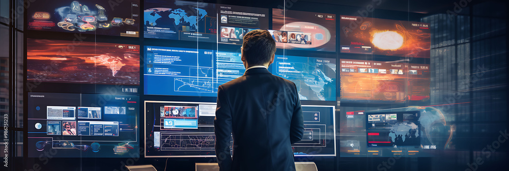 Poster collage of ai-powered player behavior analysis the gaming industry where ai monitors actions and per
