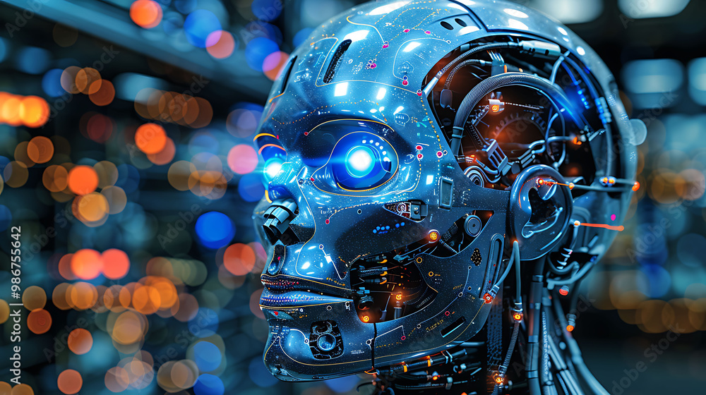 Poster cybersecurity revolutionized ai in threat detection where artificial intelligence identifies and mit