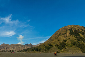 Bromo mountain is involved in Bromo Tengger Semeru National Park. The other mountains in the park include  Kursi, Watangan, Batok and Widordaren.