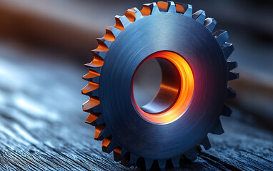 Circular Saw Wheel Icon: Geometric & Colorful Design