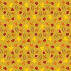 背景パターン_秋001_落ち葉