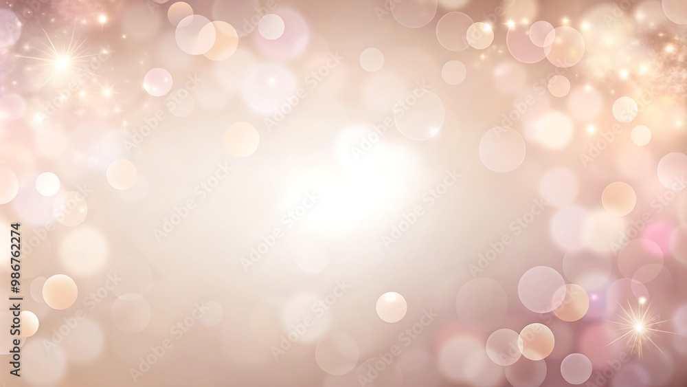 Poster abstract blurred background with sparkling lights.