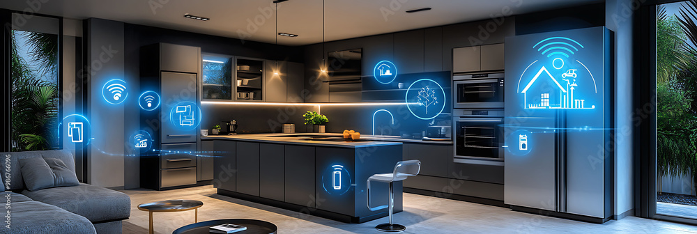 Poster home automation revolutionized ai energy management smart home where artificial intelligence monitor