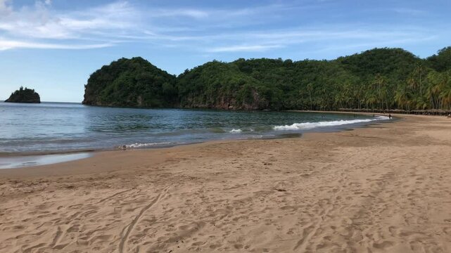 Playa Medina, idyllic beach that is some of the most beautiful in the whole Caribbean, Paria Peninsula, Venezuela
