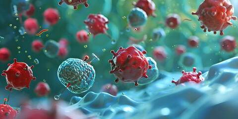 Animal cell , lymphocytes, corona virus, HIV , red blood cells, metabolism in and out of the cell 