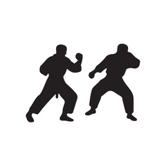 Creative Set Of Illustration Boxing Logo Design