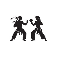 Creative Set Of Illustration Boxing Logo Design