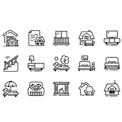 Home Furniture Icon Set