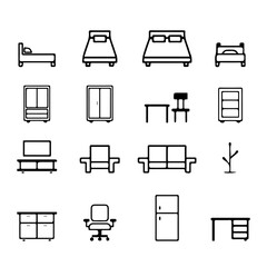 Home Furniture Icon Set