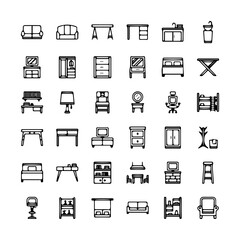 Home Furniture Icon Set