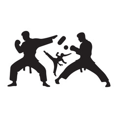 Creative Set Of Illustration Boxing Logo Design