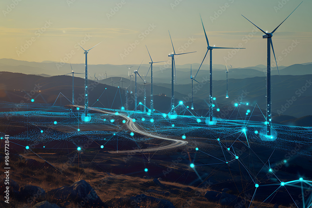 Poster intelligent energy efficiency solutions ai in renewable energy where artificial intelligence analyze