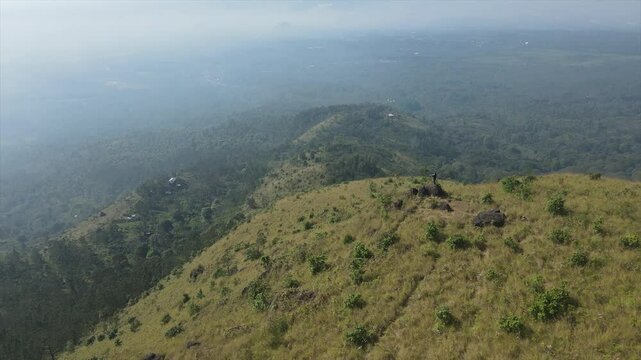 aerial view of Mount Arjuno