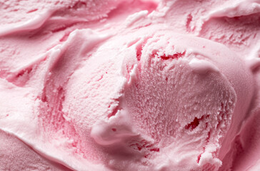 close up of pink ice cream texture