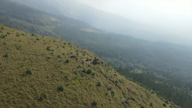 aerial view of Mount Arjuno