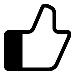 Thumbs up icon for approval and positive feedback