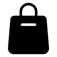 Shopping bag icon for purchases and retail