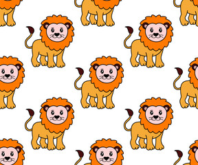 seamless pattern with Lion