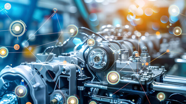 Montage showcasing smart auto parts inventory AI in automotive repair and maintenance illustrating how AI predicts part demand and ensures availability for repairs