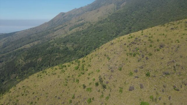aerial view of Mount Arjuno