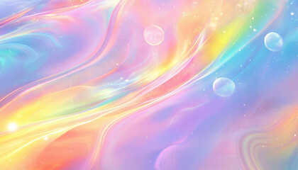 y2K pastel iridescent pastel rainbow holographic liquid