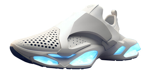 Futurustic elegant sneakers. Sneaker and shoes concept with future and modern design
