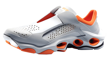 Futurustic elegant sneakers. Sneaker and shoes concept with future and modern design