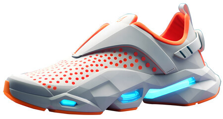 Futurustic elegant sneakers. Sneaker and shoes concept with future and modern design