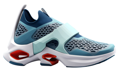 Futurustic elegant sneakers. Sneaker and shoes concept with future and modern design