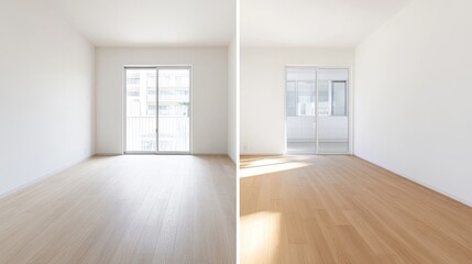 Bright and Modern Empty Room Interior Design