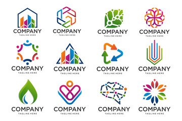 Abstract logos collection. abstract logos. Icon design . Vector illustration