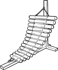 Pong lang Thai folk music instrument