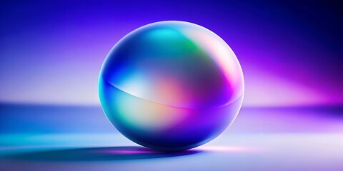 Obraz premium glass sphere on blue