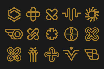 Abstract logos collection. abstract logos. Icon design . Vector illustration