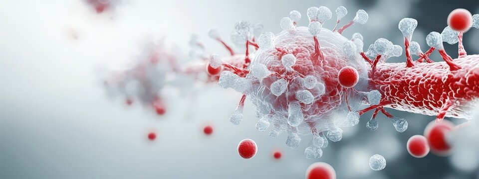 Illustration of the process of human bone marrow transplant