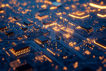 Predictive analytics consumer tech within consumer electronics visualized in an abstract design where AI personalizes user interactions and optimizes device performance