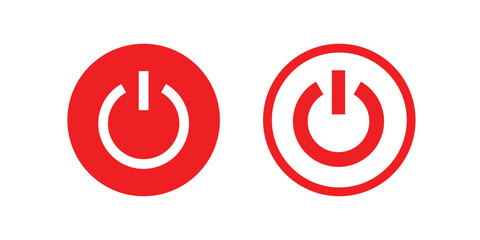 Power icon vector. Power Switch sign and symbol. Electric power icon.
