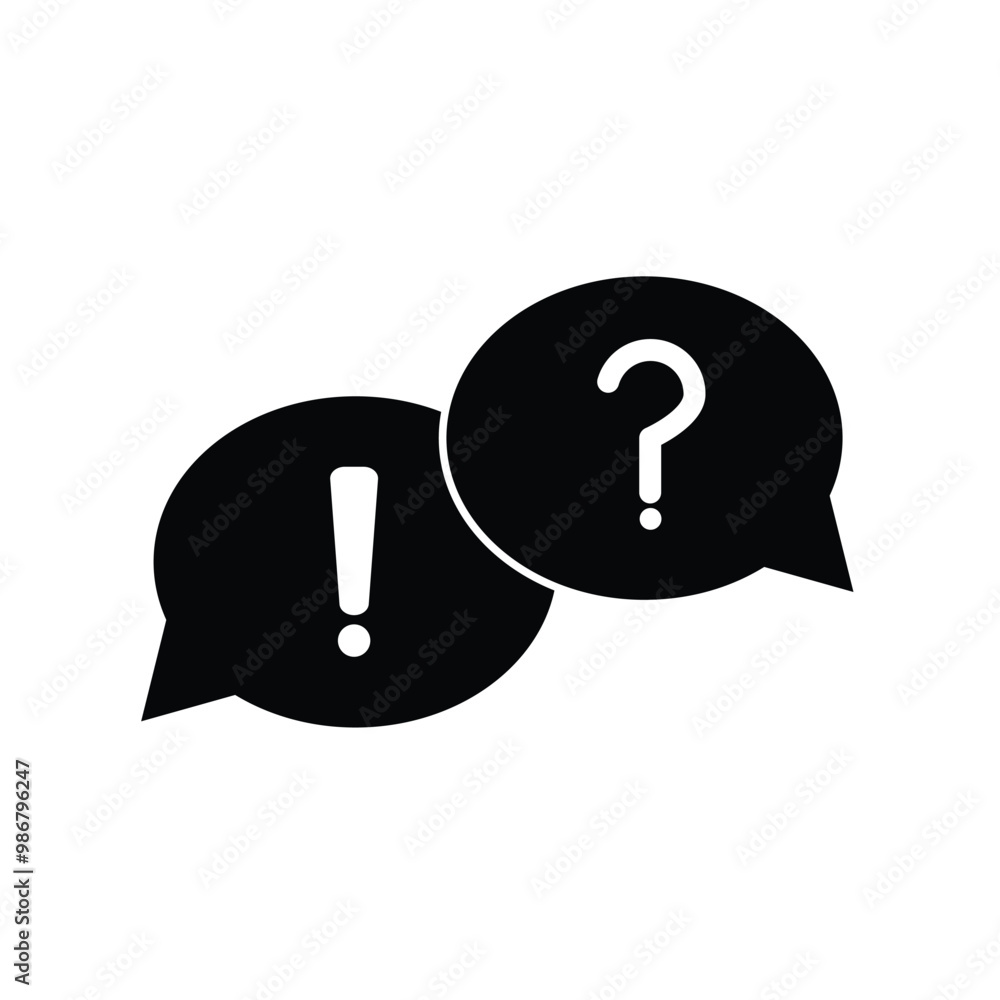 Poster speech bubble with question mark icon. message box with question sign. faq symbol concept question a