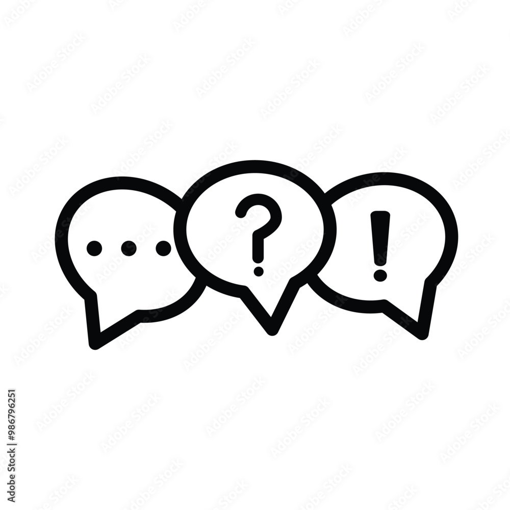 Poster speech bubble with question mark icon. message box with question sign. faq symbol concept question a