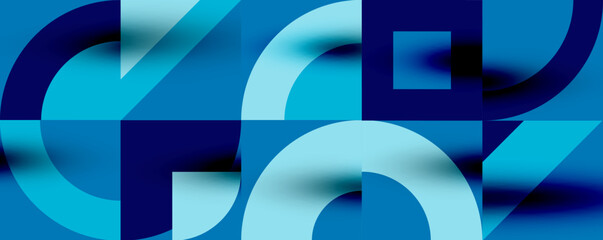 Neo memphis geometric pattern with circles, squares. Pop art abstract background for covers, banners, flyers and posters and other templates