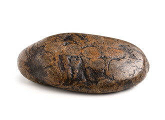 Pebble stone on white background