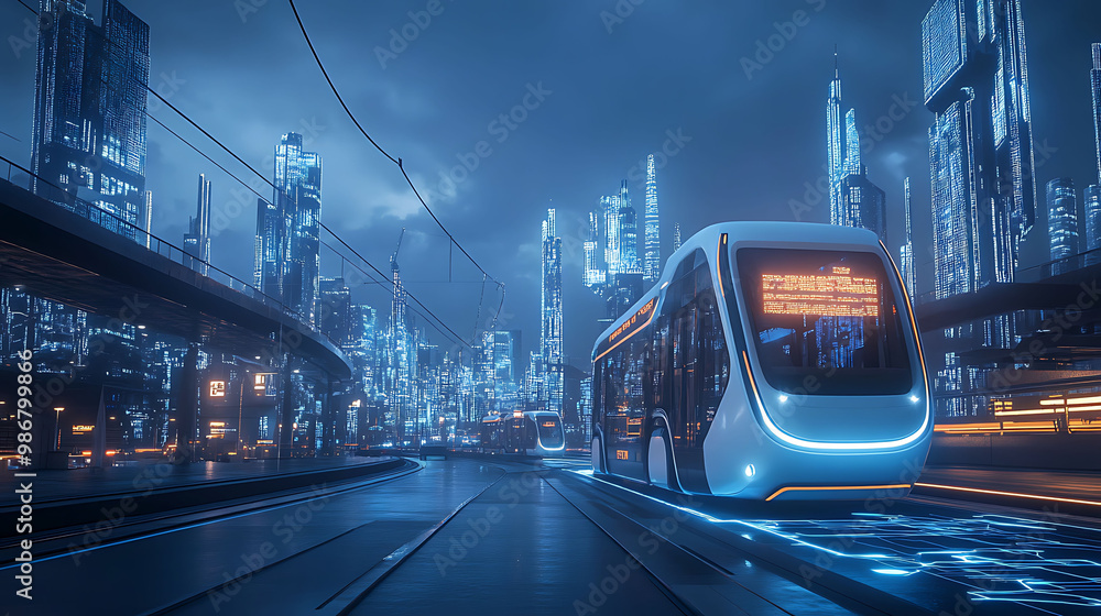Poster public transportation transformed ai autonomous public transit where artificial intelligence operate